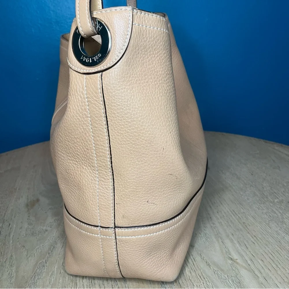 Vintage Coach Slouchy Pebbled Leather Hobo Y2K Shoulder Bag Tan - Picture 3 of 14